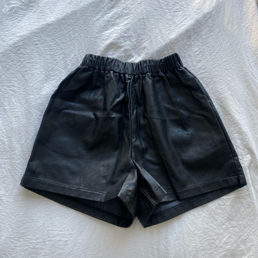 Nasty Gal Faux Leather Shorts